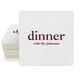 Big Word Dinner Square Coasters Image 1 of 3